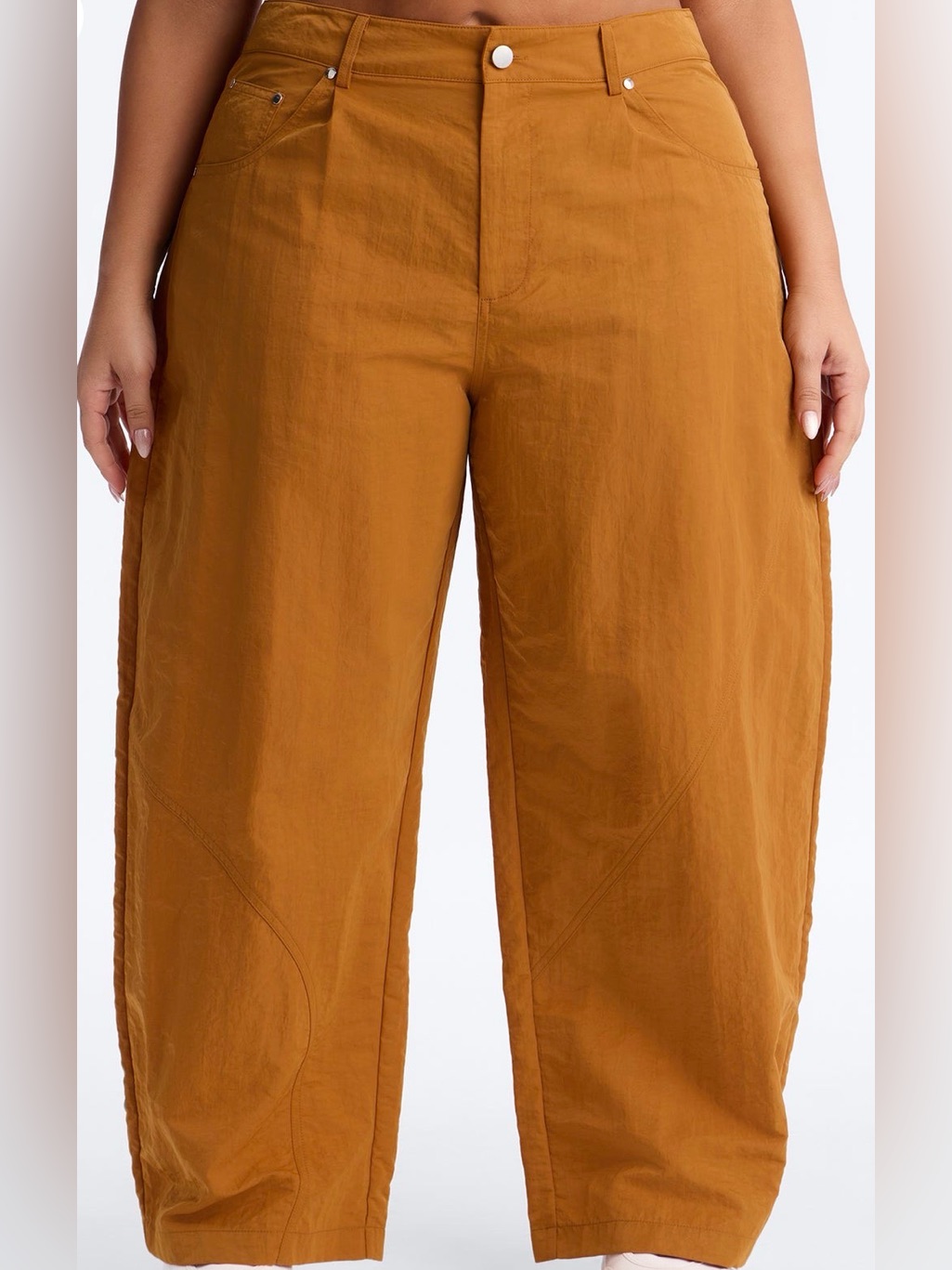 Windbreaker Barrel Pant - Tan
